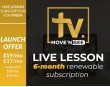 Suscripción al servicio LIVE LESSON - 6 mes renovable automáticamente