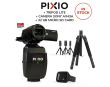 PIXIO + SONY AX43A camera + 32GB microSD card + tripod