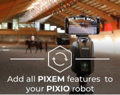 L'extension vous offre toutes les fonctionalités du PIXEM sur votre robot PIXIO