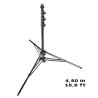 4,80m (15,6 ft) high heavy stand