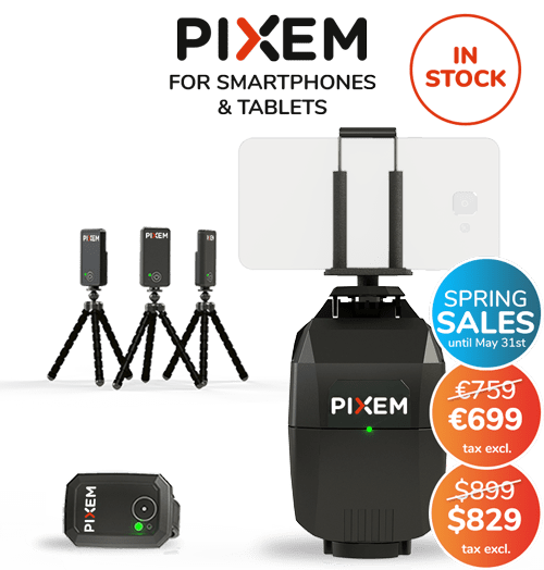 PIXEM auto-follow camera for smartphone and tablet